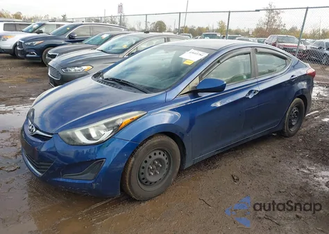 2016 Hyundai Elantra Se из США, поврежденный, VIN 5NPDH4AE6GH712506